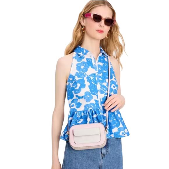 KATE SPADE Ava Colorblocked Crossbody Pink NWT* - Picture 1 of 13